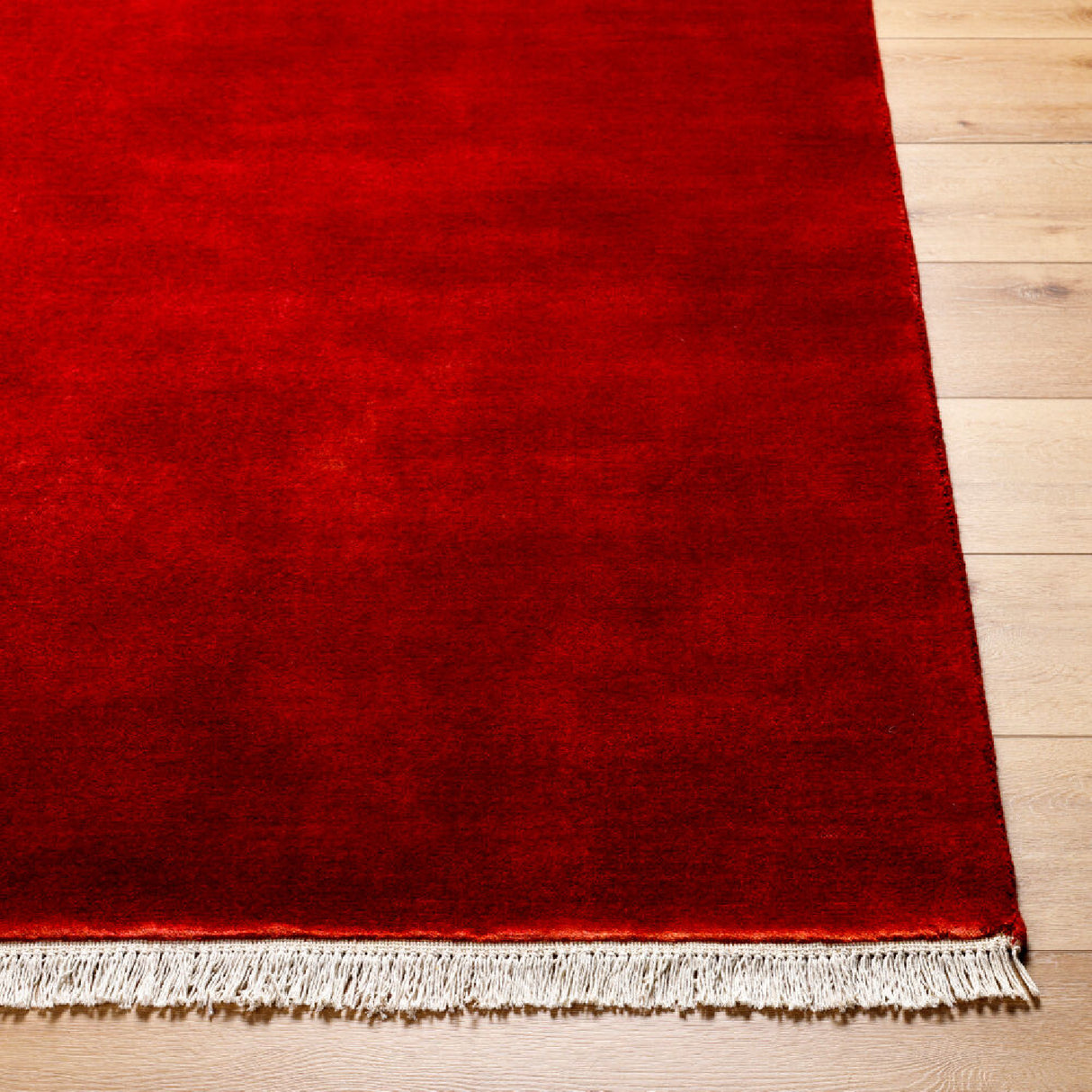  Hand-Loomed Wool Fringe Table Runner | Oroa.com