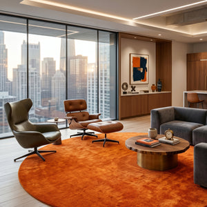   Modern furniture - Hand-Loomed Wool Fringe Round Carpet - www.oroa.com | Oroa.com
