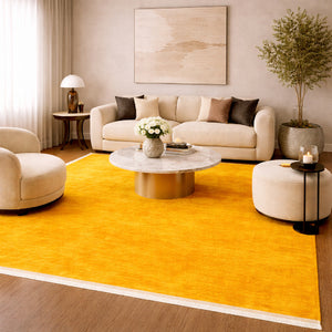   Modern European furniture - Hand-Loomed Wool Fringe Square Carpet - www.oroa.com | Oroa.com
