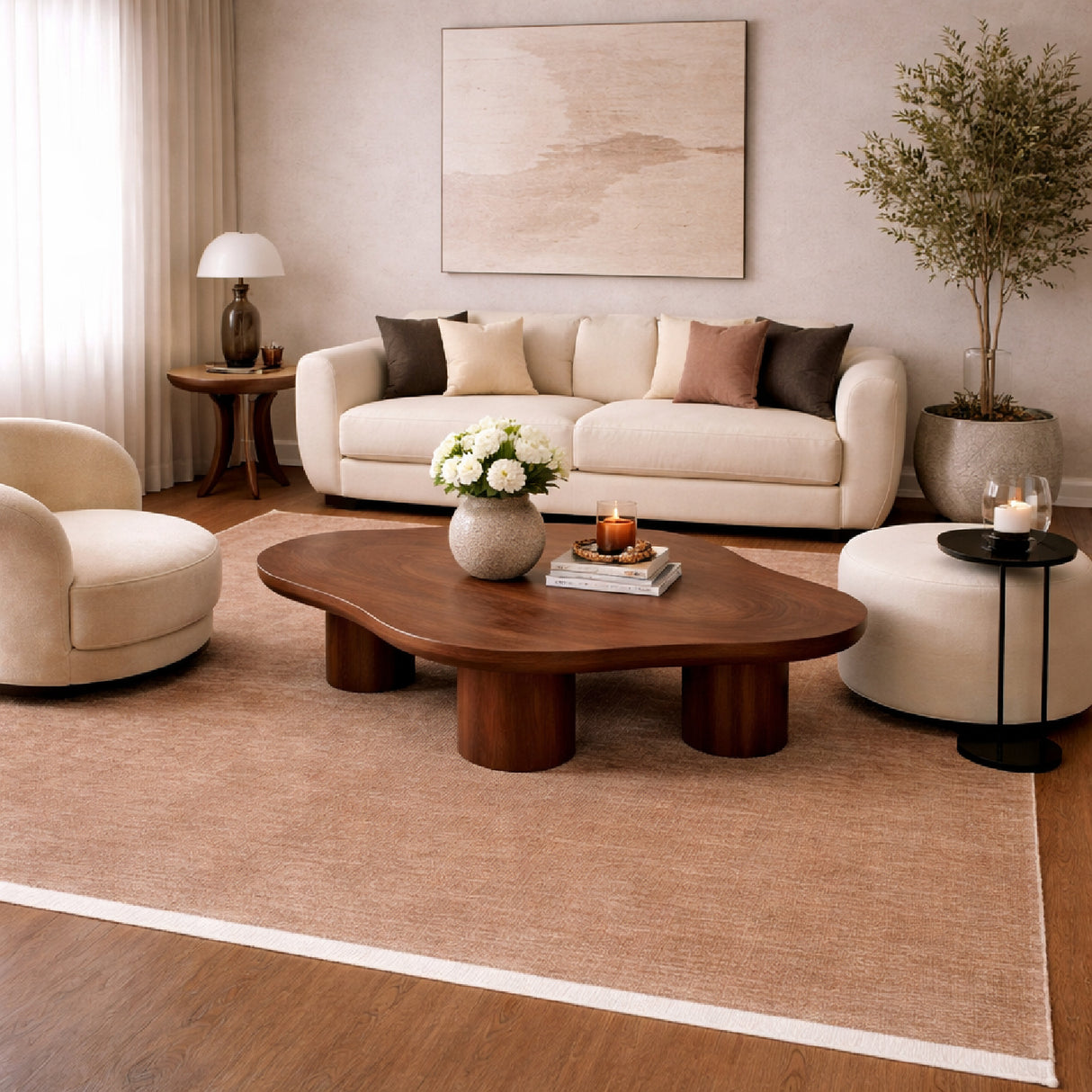   Modern European furniture - Hand-Loomed Wool Fringe Square Carpet - www.oroa.com | Oroa.com