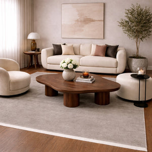   Modern European furniture - Hand-Loomed Wool Fringe Square Carpet - www.oroa.com | Oroa.com