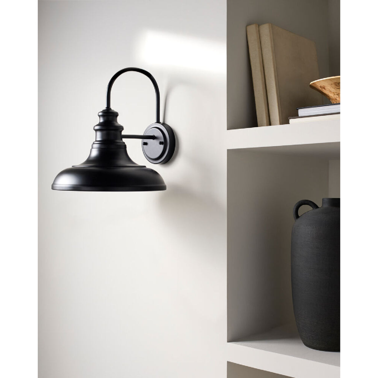   Modern European furniture - Black Metal Accent Wall Lamp - www.oroa.com | Oroa.com