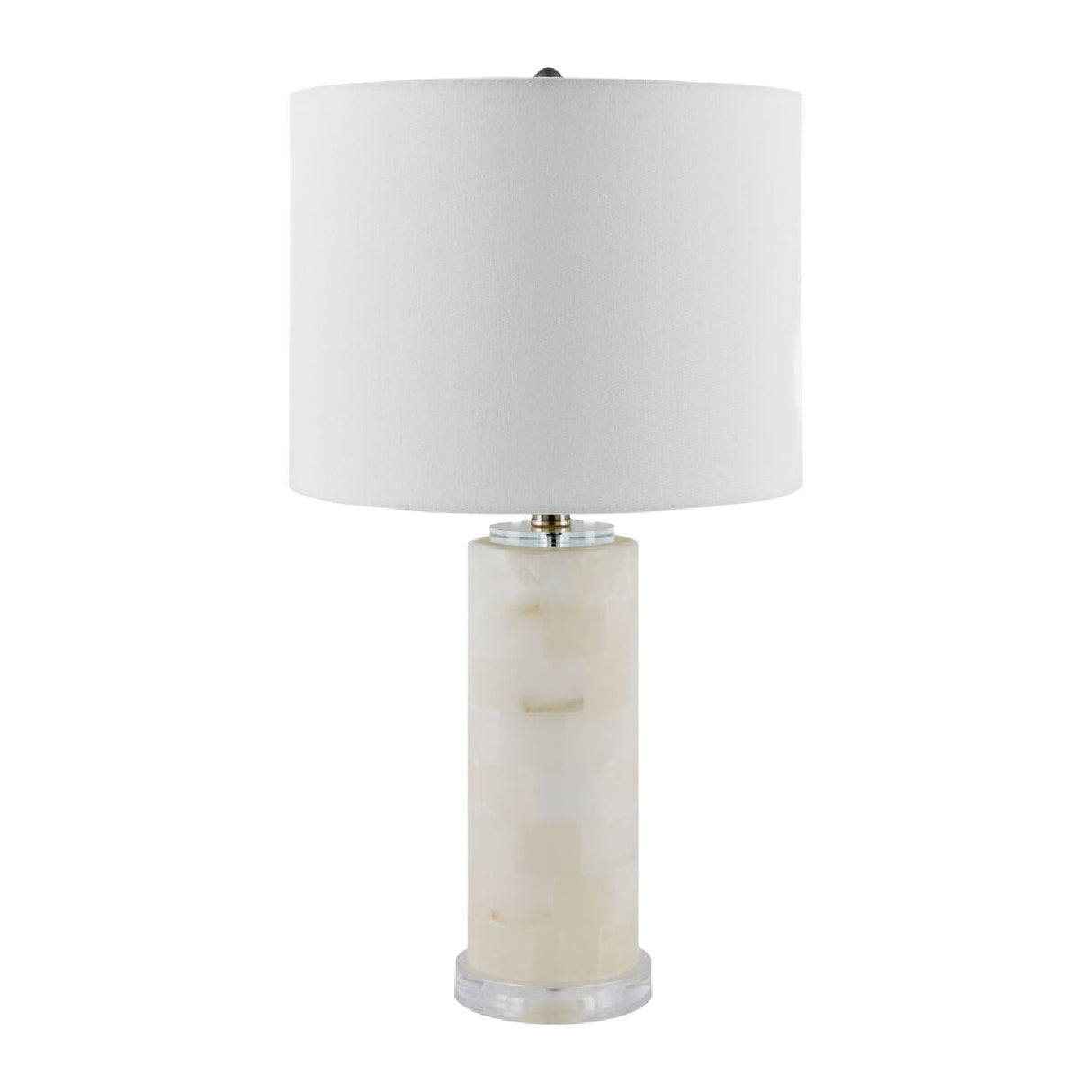   Burnished Cream Stone Table Lamp | Oroa.com