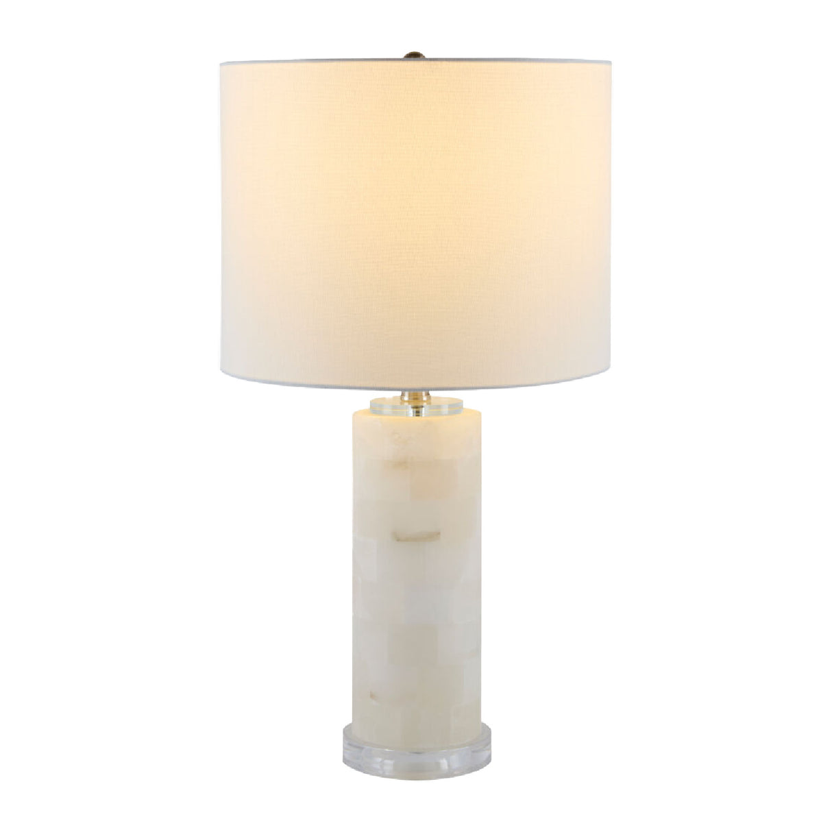  Burnished Cream Stone Table Lamp | Oroa.com