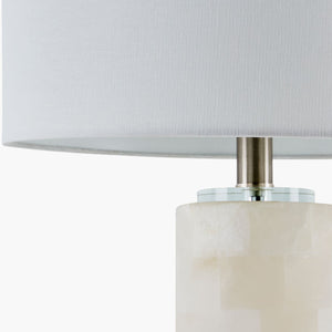   Burnished Cream Stone Table Lamp | Oroa.com