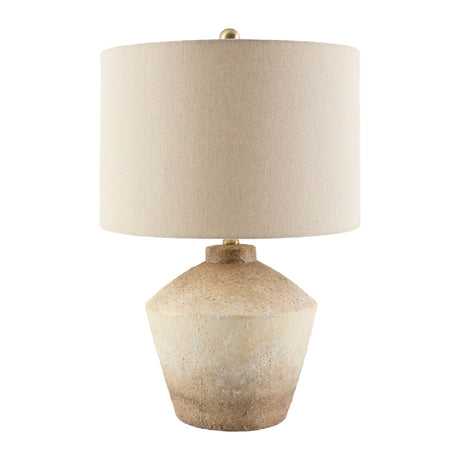   Modern European furniture - Ceramic Cream Linen Table Lamp - www.oroa.com | Oroa.com