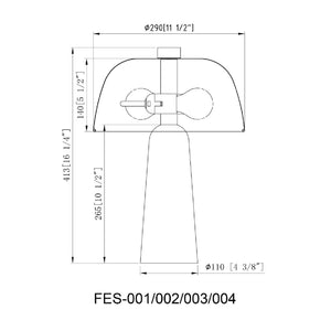   Metal Shade Travertine Table Lamp L | Oroa.com