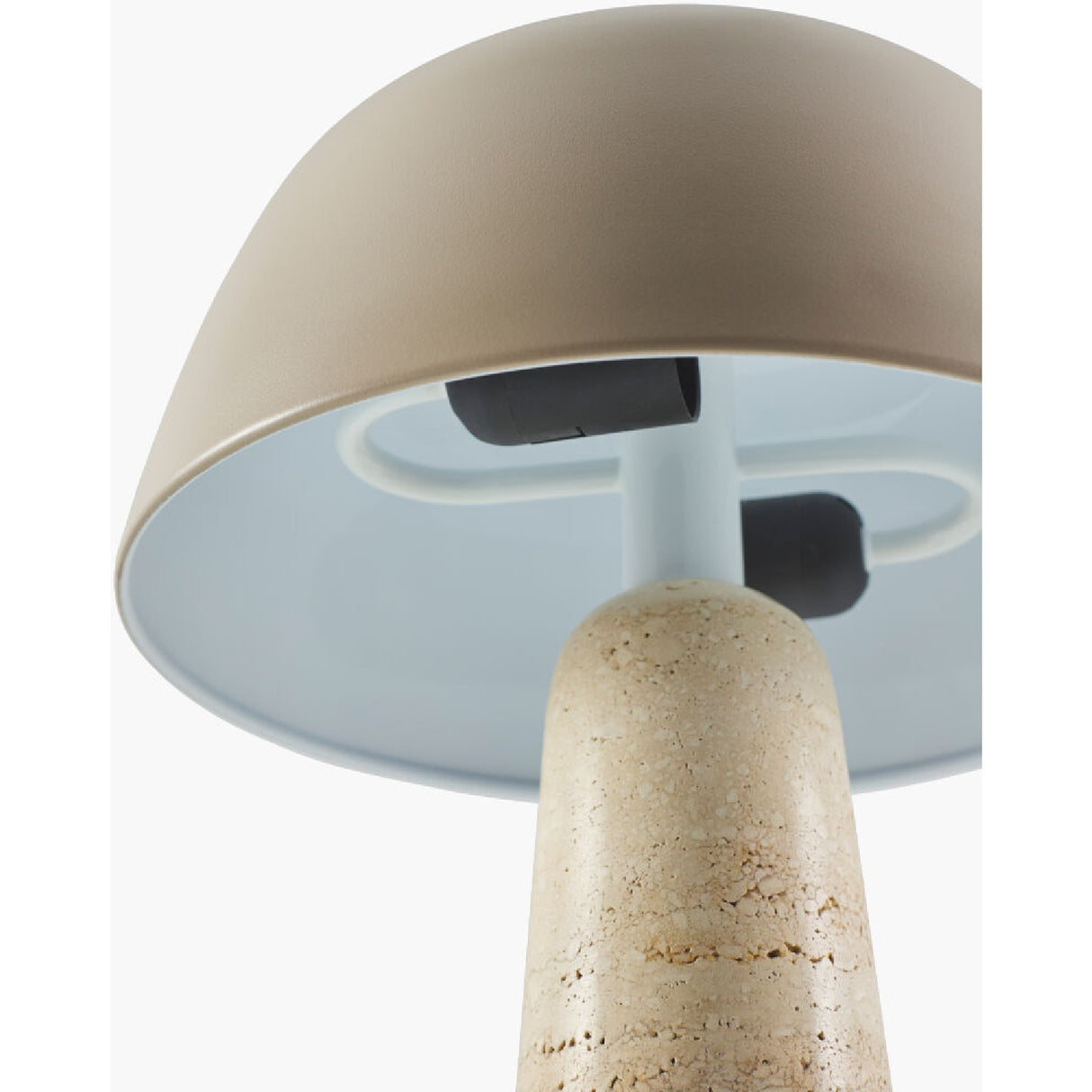   Metal Shade Travertine Table Lamp L | Oroa.com