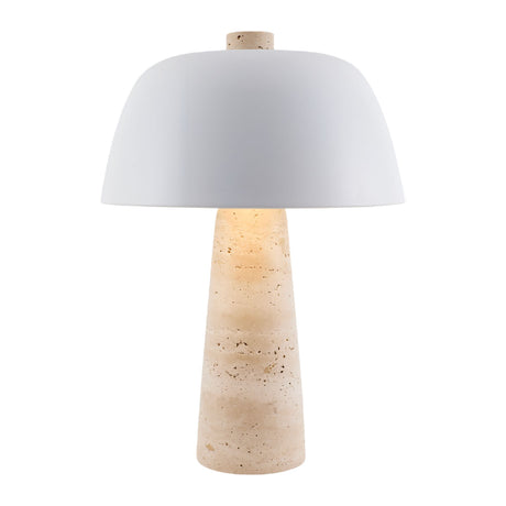   Metal Shade Travertine Table Lamp L | Oroa.com