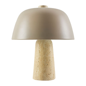   Metal Shade Travertine Table Lamp S | Oroa.com