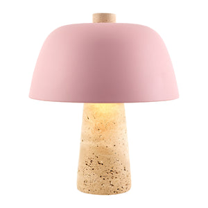   Metal Shade Travertine Table Lamp S | Oroa.com