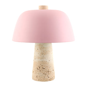   Metal Shade Travertine Table Lamp S | Oroa.com
