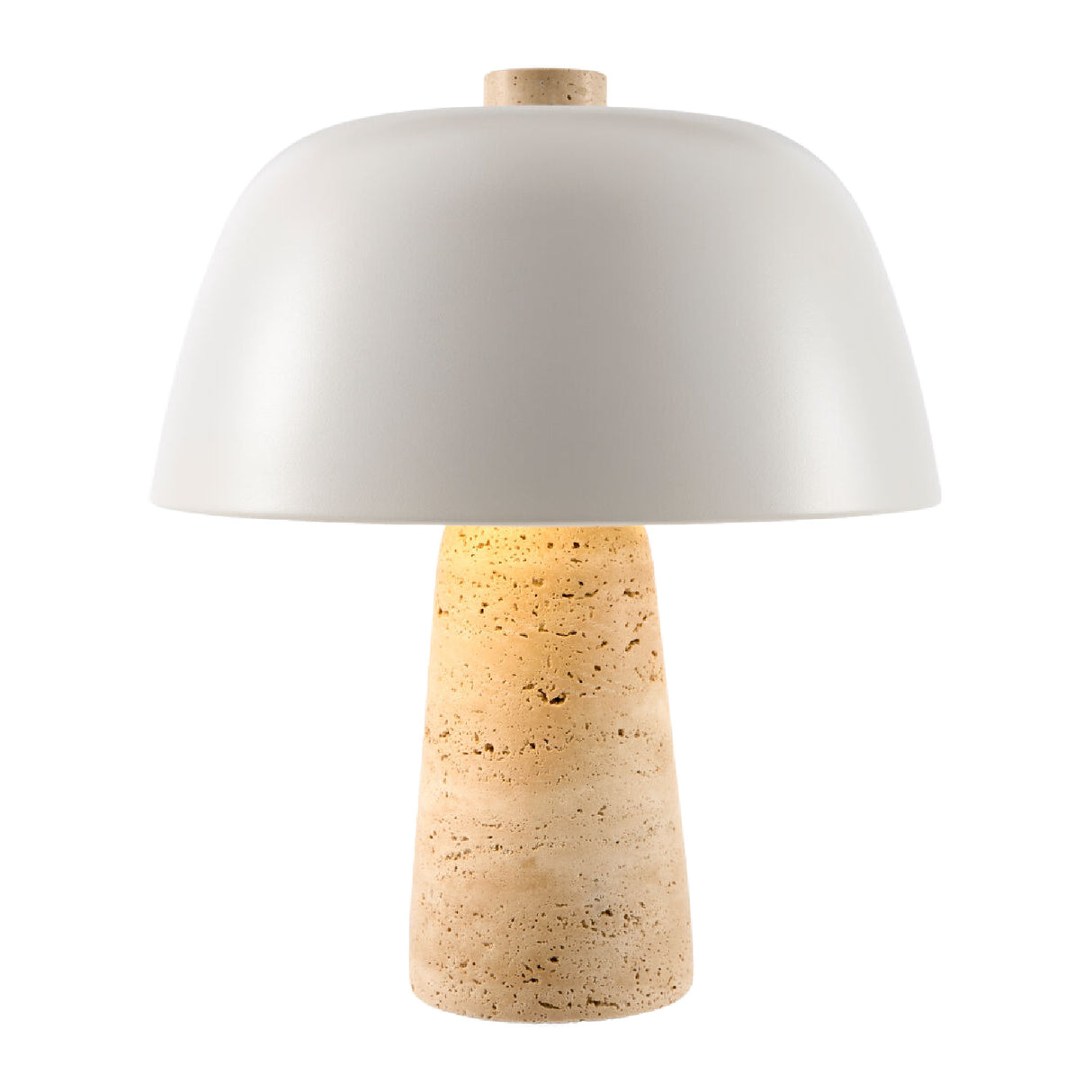   Metal Shade Travertine Table Lamp S | Oroa.com
