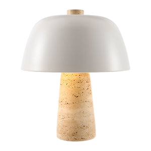   Metal Shade Travertine Table Lamp S | Oroa.com