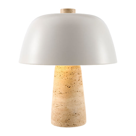   Metal Shade Travertine Table Lamp S | Oroa.com