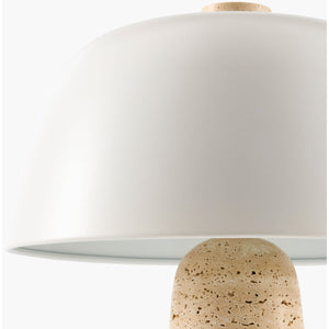   Metal Shade Travertine Table Lamp S | Oroa.com