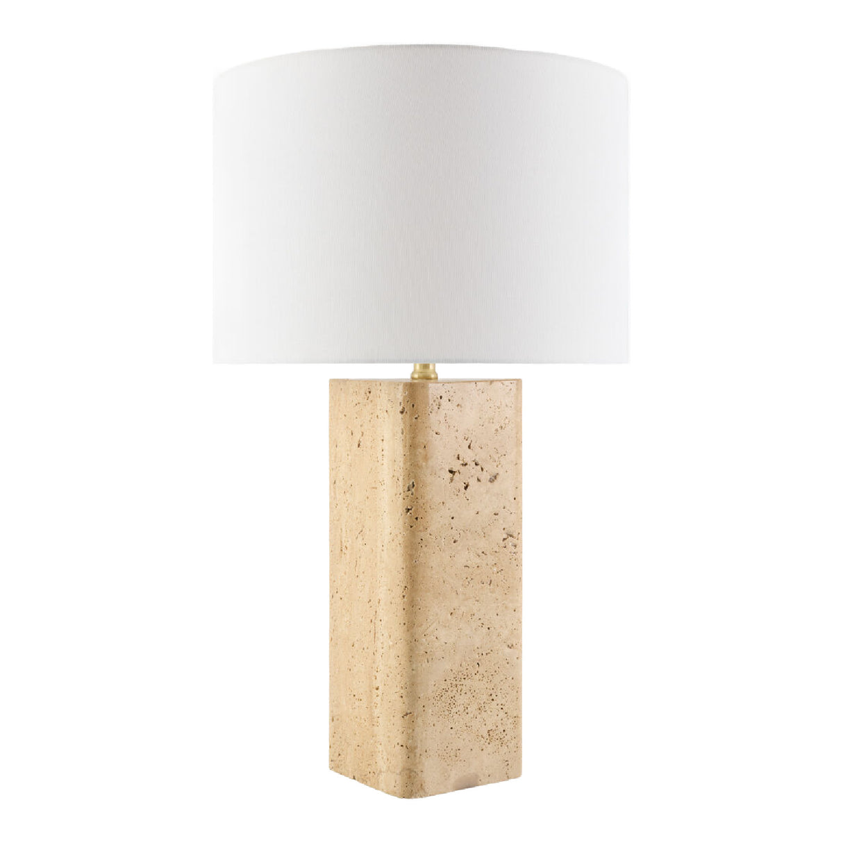   Burnished Beige Travertine Table Lamp | Oroa.com