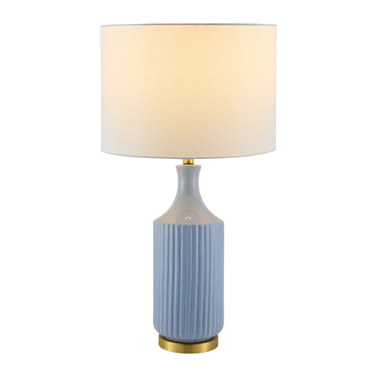   Fluted Glazed Ceramic Table Lamp | Oroa.com