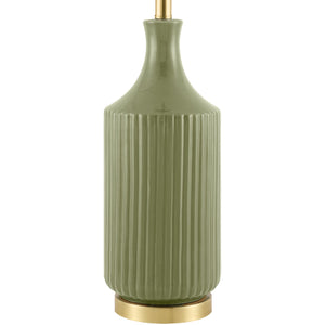   Fluted Glazed Ceramic Table Lamp | Oroa.com
