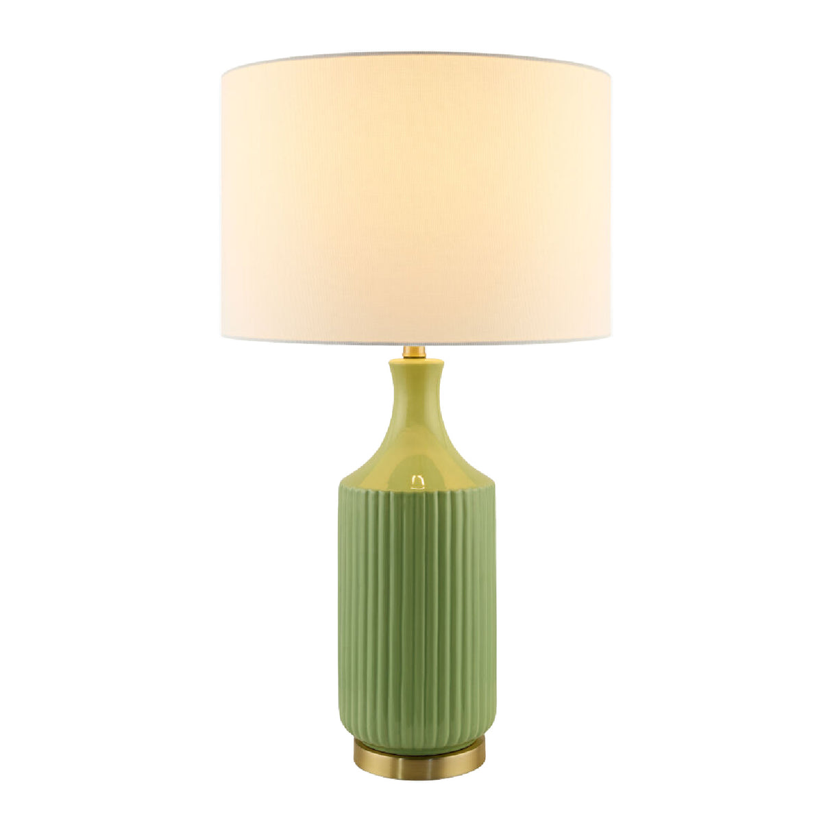   Fluted Glazed Ceramic Table Lamp | Oroa.com