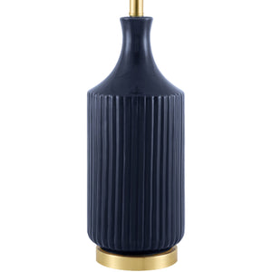   Fluted Glazed Ceramic Table Lamp | Oroa.com
