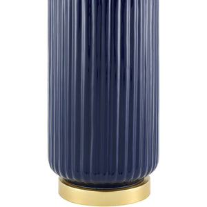   Fluted Glazed Ceramic Table Lamp | Oroa.com