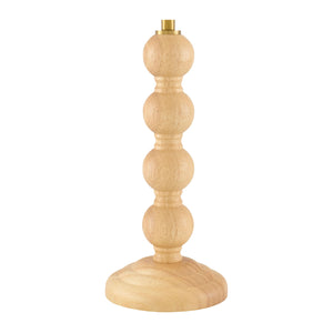   Rubberwood Beige Linen Table Lamp | Oroa.com