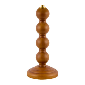   Rubberwood Beige Linen Table Lamp | Oroa.com