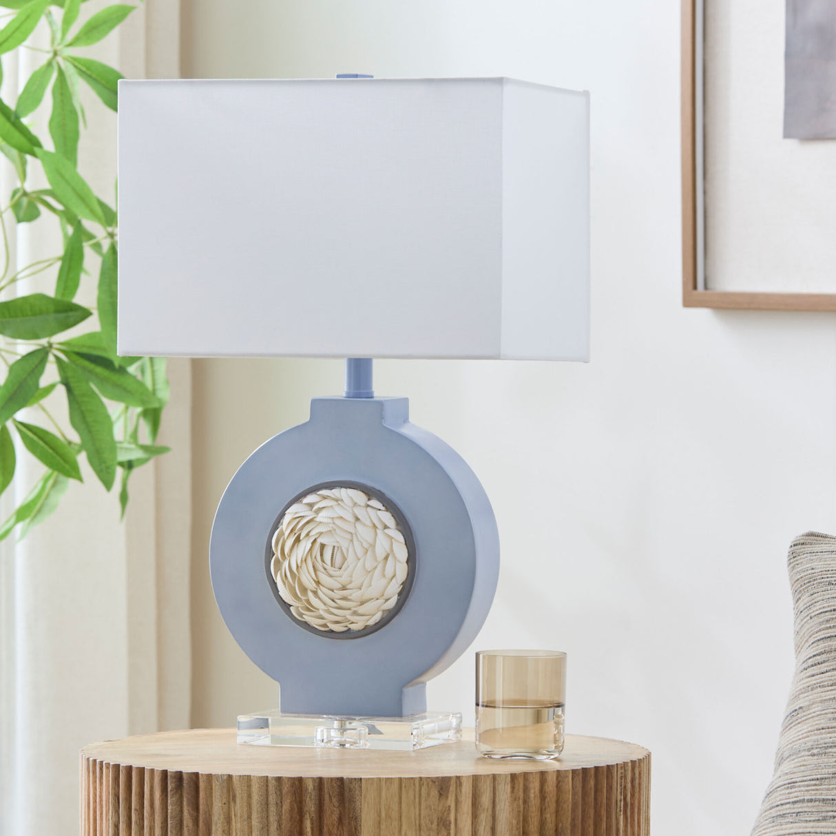   Shell Embellished Accent Table Lamp | Oroa.com