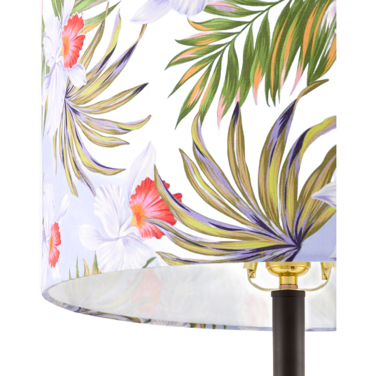   Floral Print Linen Table Lamp S | Oroa.com