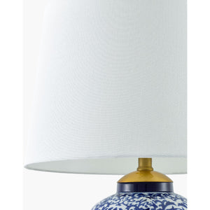   Modern European furniture - Blue Floral Ceramic Table Lamp - www.oroa.com | Oroa.com