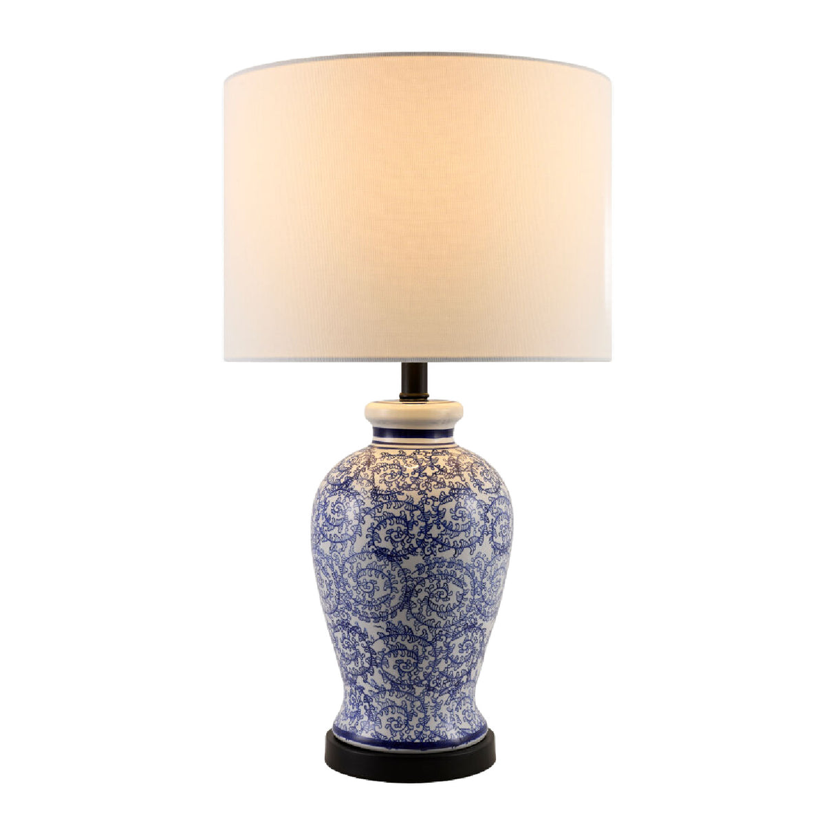   Modern European furniture - Blue Vines Ceramic Table Lamp - www.oroa.com | Oroa.com