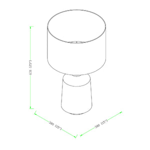   Concrete Base Linen Table Lamp | Oroa.com