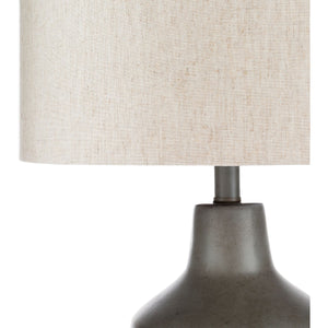   Concrete Base Linen Table Lamp | Oroa.com