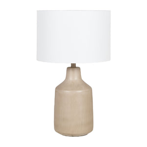   Concrete Base Linen Table Lamp | Oroa.com