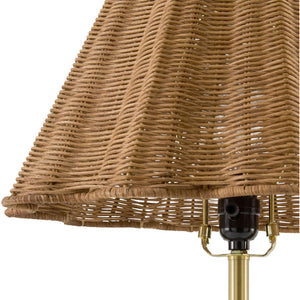   Modern European furniture - Wavy Rattan Accent Table Lamp - www.oroa.com | Oroa.com