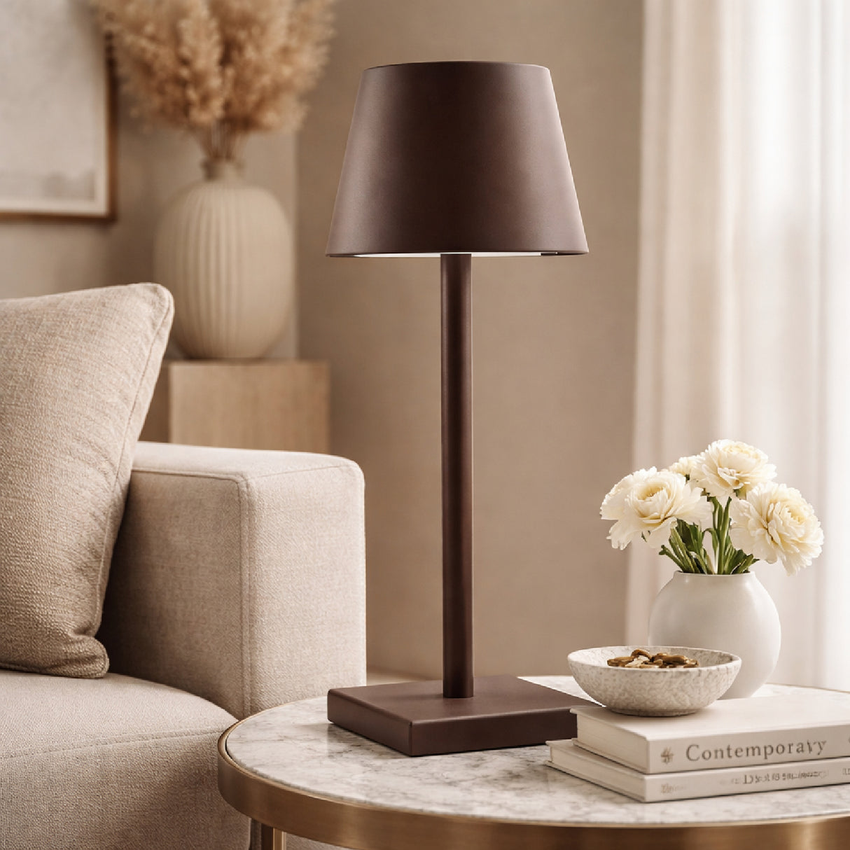   Modern European furniture - Brown Iron Accent Table Lamp - www.oroa.com | Oroa.com