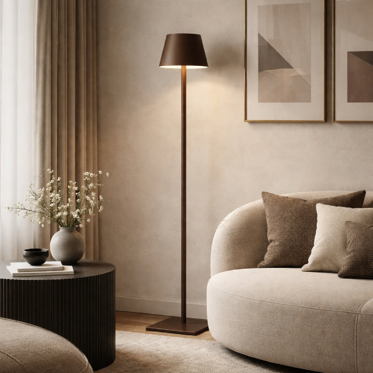   Modern European furniture - Brown Iron Accent Floor Lamp - www.oroa.com | Oroa.com
