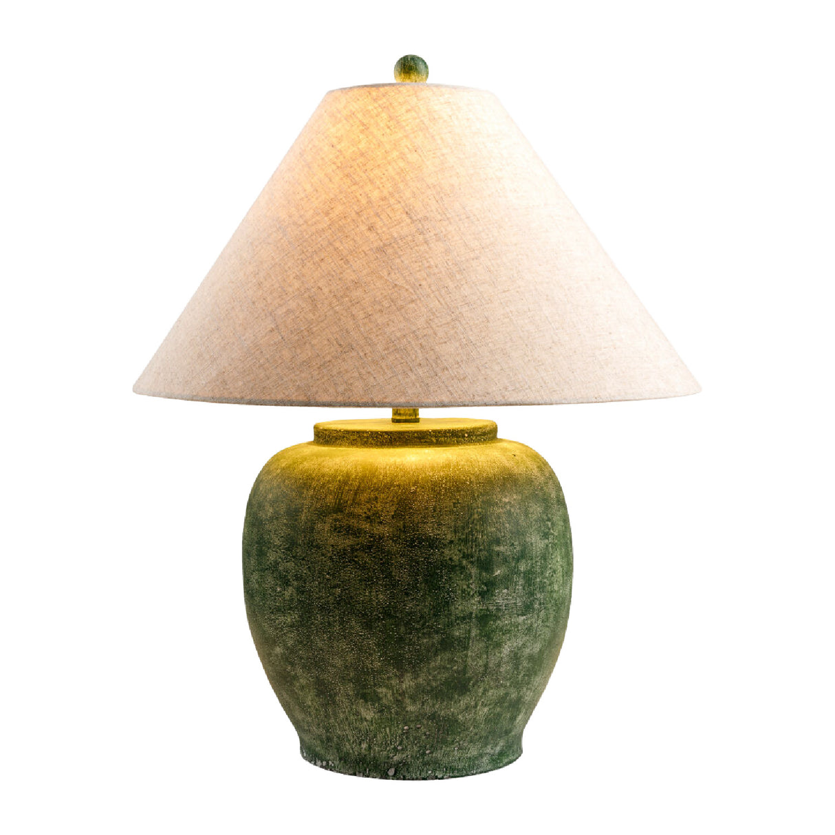   Painted Cement Linen Table Lamp | Oroa.com