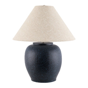   Painted Cement Linen Table Lamp | Oroa.com