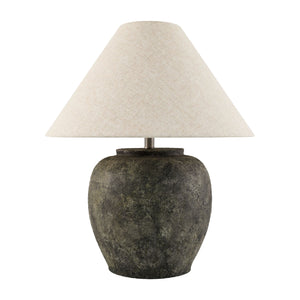   Painted Cement Linen Table Lamp | Oroa.com