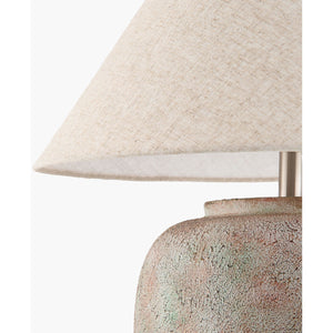   Painted Cement Linen Table Lamp | Oroa.com