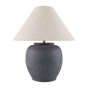   Painted Cement Linen Table Lamp | Oroa.com