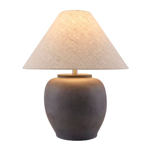   Painted Cement Linen Table Lamp | Oroa.com