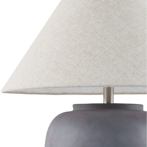   Painted Cement Linen Table Lamp | Oroa.com