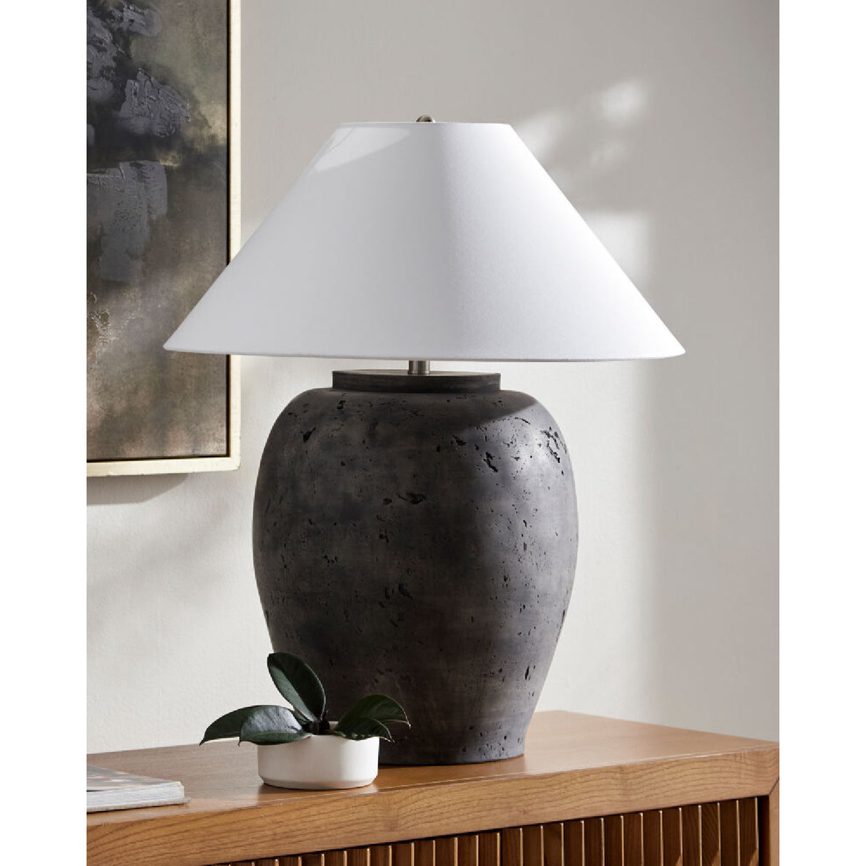   Modern European furniture - Cement Base Accent Floor Lamp - www.oroa.com | Oroa.com