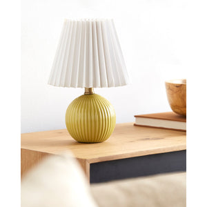   Pleated Linen Ceramic Table Lamp | Oroa.com