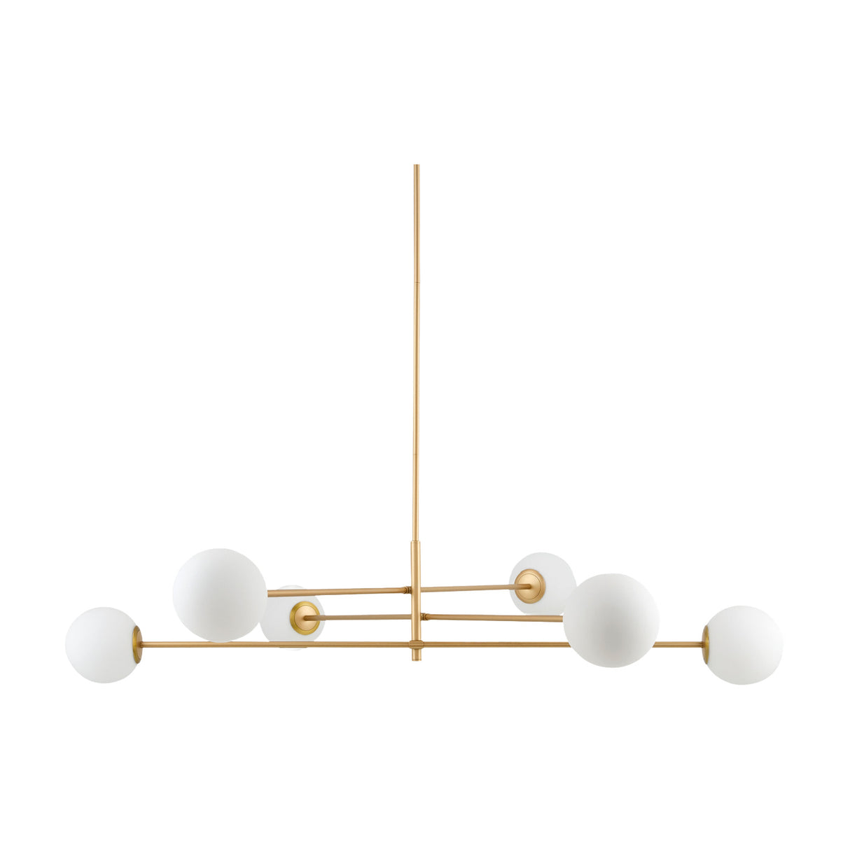   White Glass Sputnik Chandelier | Oroa.com