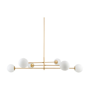   White Glass Sputnik Chandelier | Oroa.com