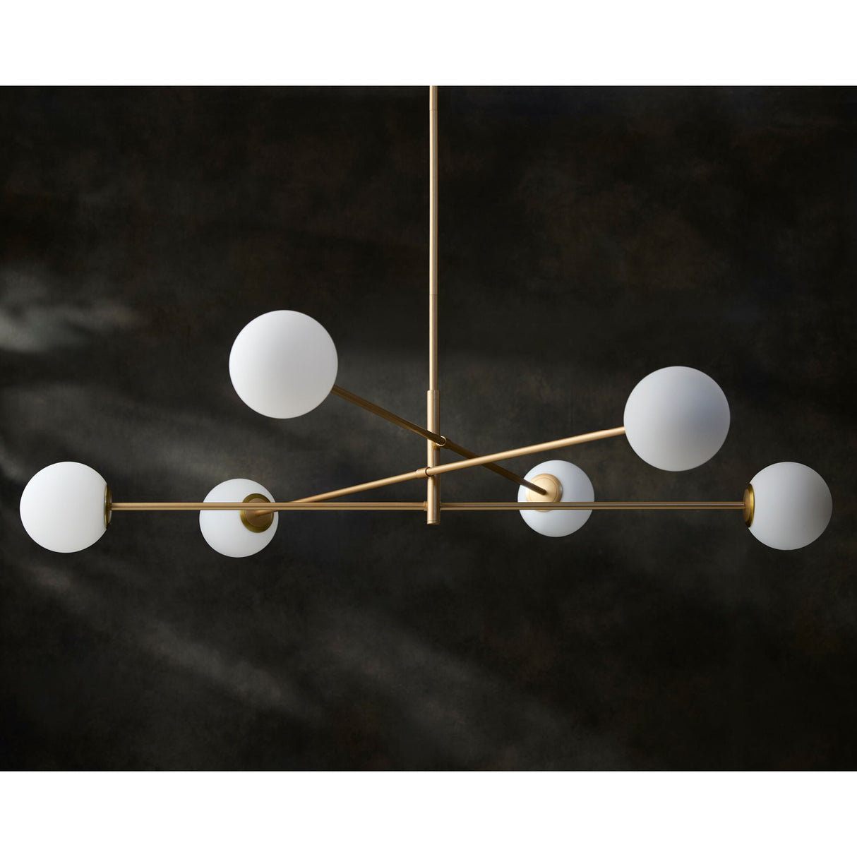   White Glass Sputnik Chandelier | Oroa.com